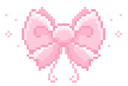 Pixel Pink Bow