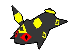 Pixel Pokémon With Yellow and Red Markings