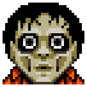 Pixel Skeleton Crying Tears