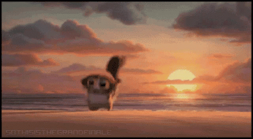 Pixel Squirrel On Beach Sothissthegrandfinale GIF