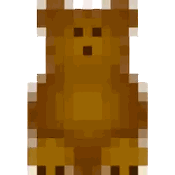 Pixel Teddy Bear Surprised