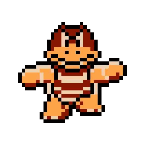 Pixel Turtle With H Letter