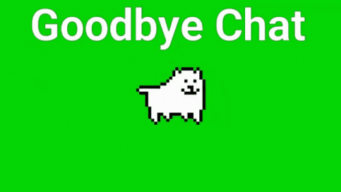 Pixel White Cat Goodbye Chat GIF