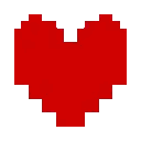 Pixel Yellow Heart