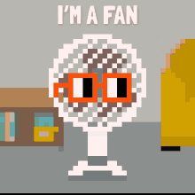 Pixelaled Fan Wearing Shades Animation GIF