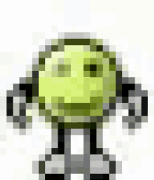 Pixelated And Blurred Dancing Smiley Emoji GIF