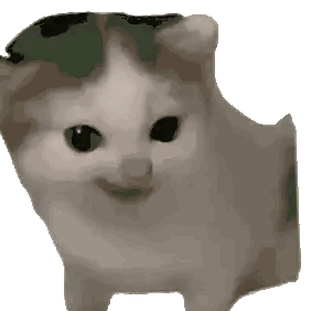 Pixelated Cat with Green Eye