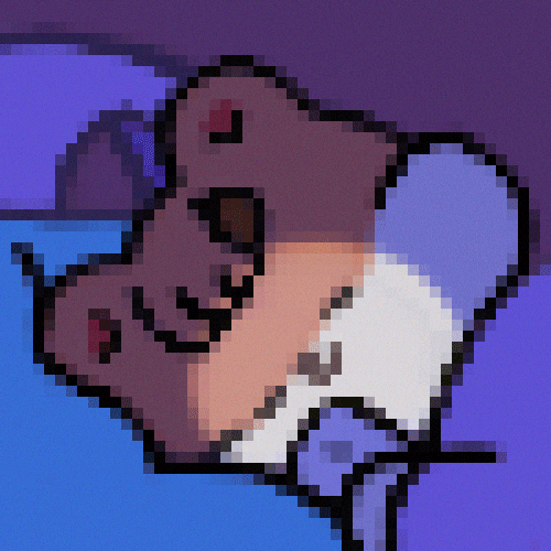 Pixelated Cute Cartoon Night Night GIF