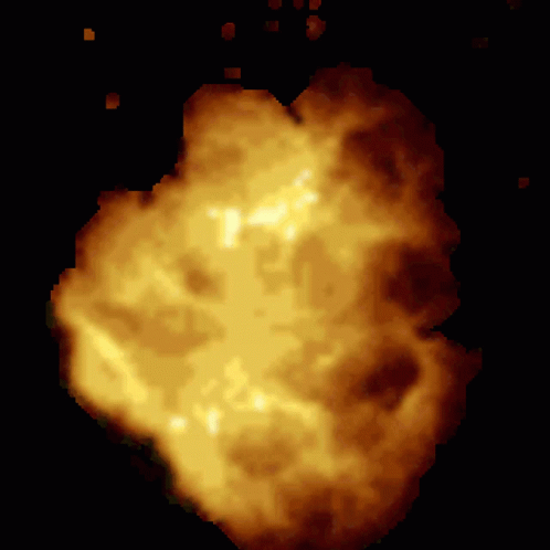 Pixelated Fireball with P
