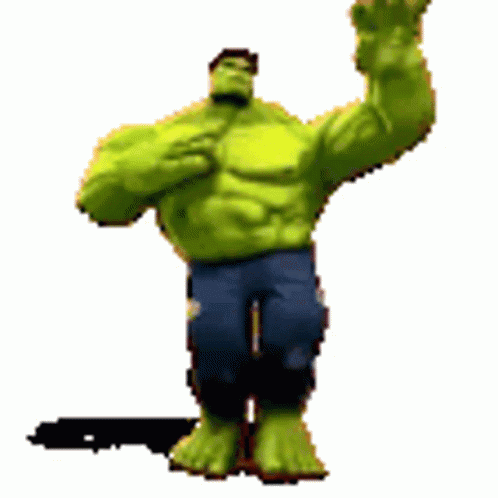 Pixelated Hulk Dancing