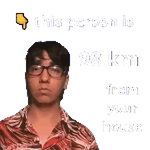 Pixelated Man 88 km From Your House