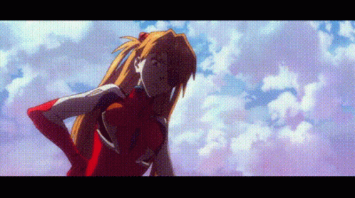 Pixelated Man Face Rainbow Background GIF