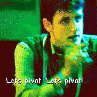 Pixelated Man Let's Pivot