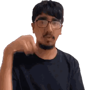 Pixelated Man with Glasses and Beard