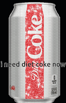Pixelated Man with Glasses Saying I Need a Diet Coke