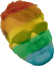 Pixelated Man With Sunglasses