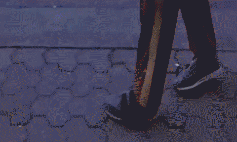 Pixelated Police Officer Standing on Street