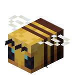 Pixelated Rectangle Bee GIF