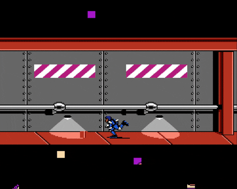 Pixelated Skating Thief Video Game GIF
