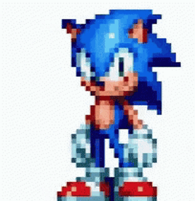 Pixelated Sonic Swag GIF