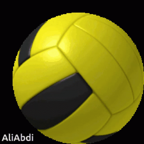 Pixelated Yellow And Black Ball Aliabdi GIF