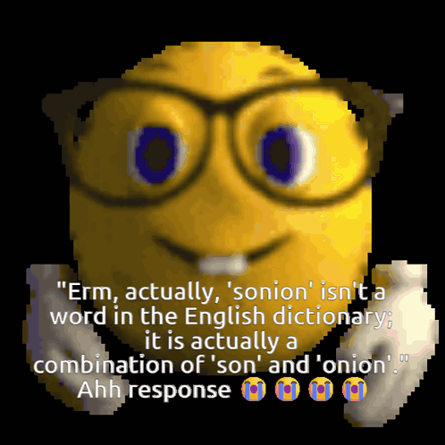 Pixelated Yellow Smiley Face With Glasses GIF