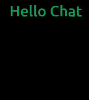 Pixelated Zombie Hello Chat
