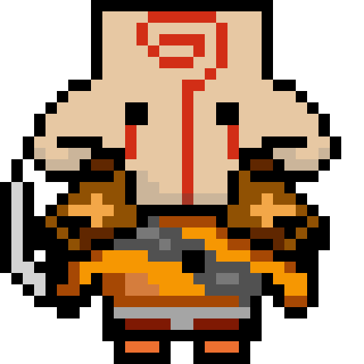 Pixelized Juggernaut GIF