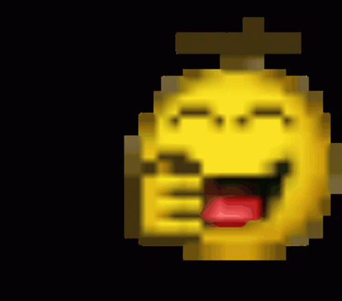 Pixilated Lol Emoji GIF