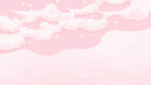 Pixxy MC Pink Background White Clouds GIF
