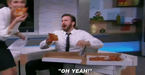 Chris Hemsworth Pizza Party GIF