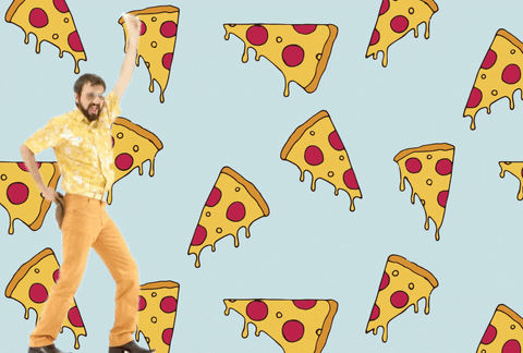 Pizza Party Background Dancing GIF