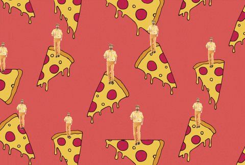 Guy Dancing On Pizza Party GIF