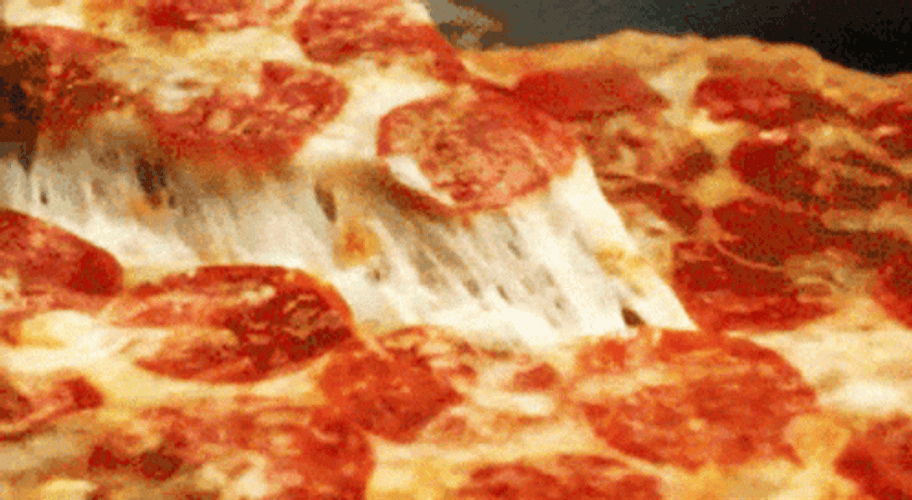 Pizza Time Cheesy Pull GIF