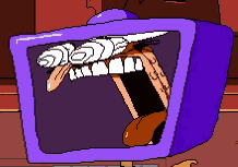 Pizza Tower Comic On The Tv Screen GIF