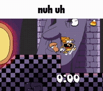 Pizza Tower Nuh Uh GIF