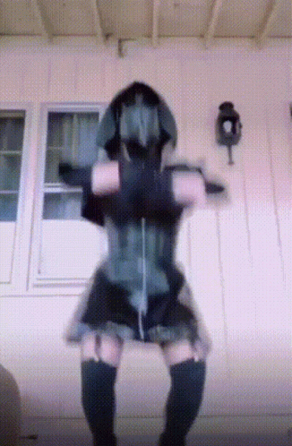 Plague Doctor Dance Cosplay GIF