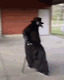Plague Doctor Funny Walk GIF