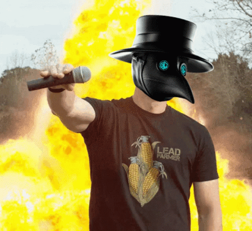 Plague Doctor Mic Drop GIF