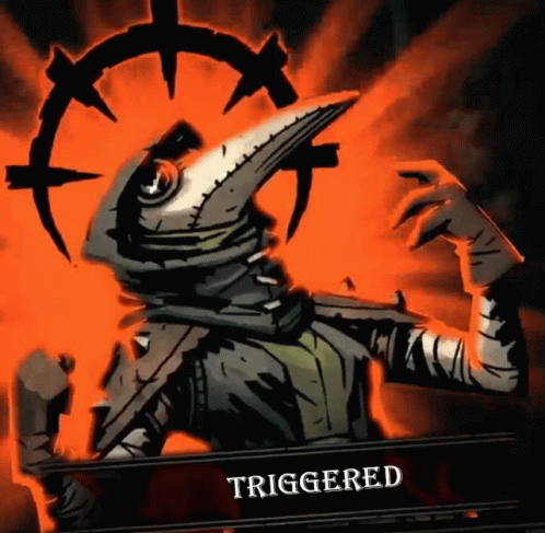 Plague Doctor Triggered GIF
