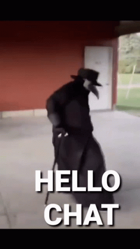 Plague Doctor With Hello Chat