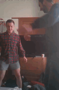 Plaid Shirt Man Dancing With Another