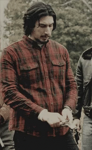 Plaid Shirt Man Next To Black Jacket Man GIF