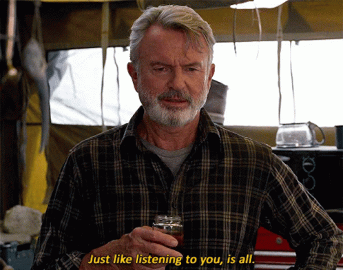 Plaid Shirt Man Saying Just Like Listening To You GIF