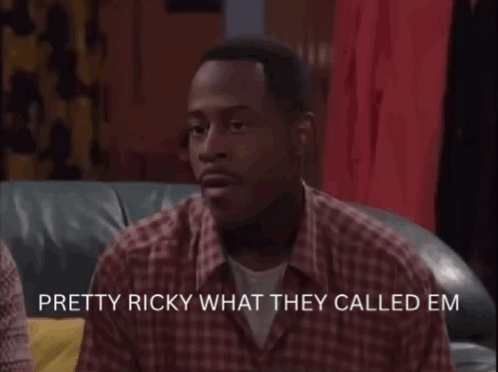 Plaid Shirt Man Saying Pretty Ricky What They Called Em GIF