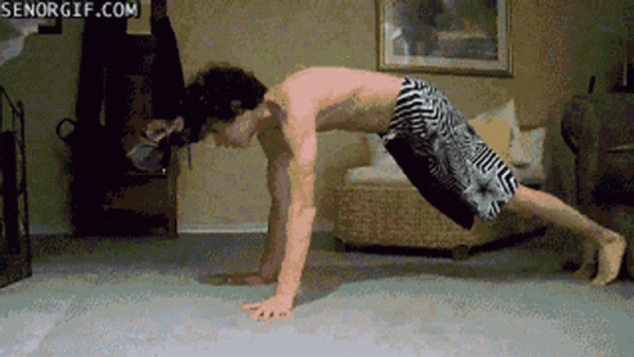Planche Push Up Feet Lift GIF