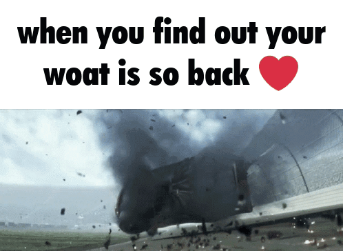 Plane Crash When You Find Out Your Woat Is So Back
