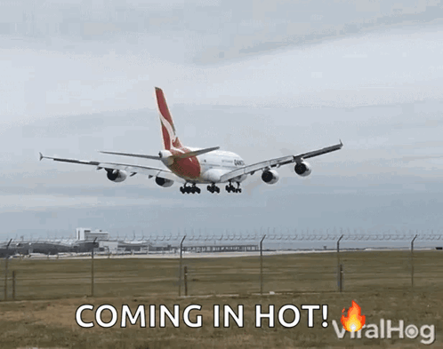 Plane Flying Over Field Coming In Hot
