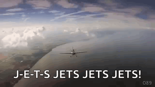 Plane Flying Over Water J-E-T-S Jets Jets Jets GIF