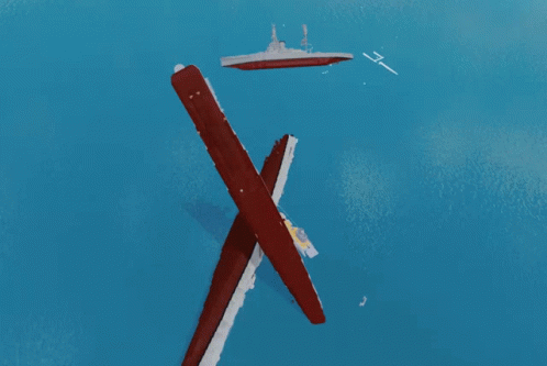 Plane Flying Over Water GIF